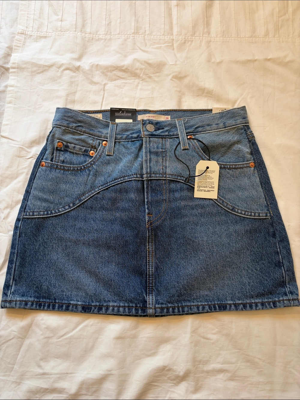 Levi's Indigo Denim Mini Skirt